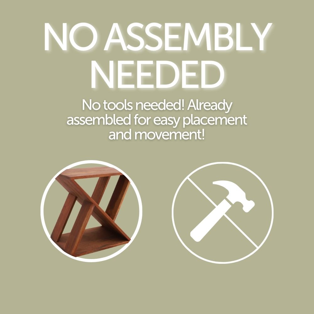 Danish Teak Slatted Stool