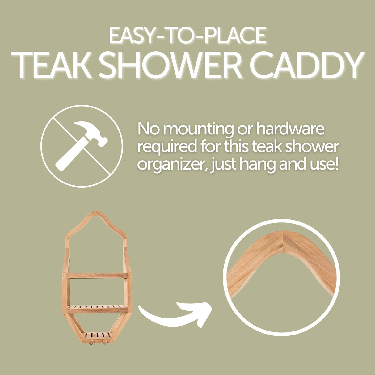Tulum Natural Shower Caddy