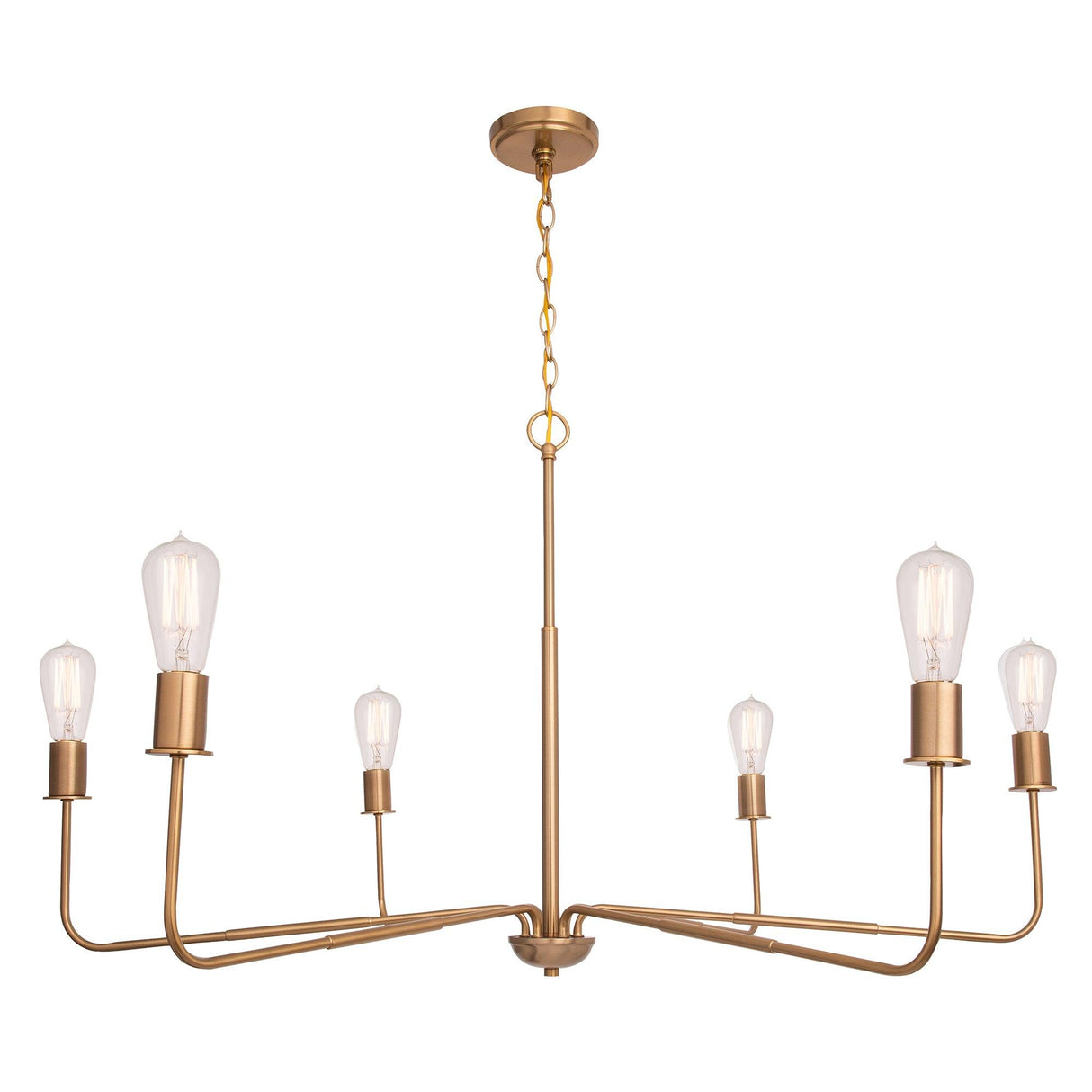 Radiant 6-Light Industrial Traditional Dimmable Chandelier