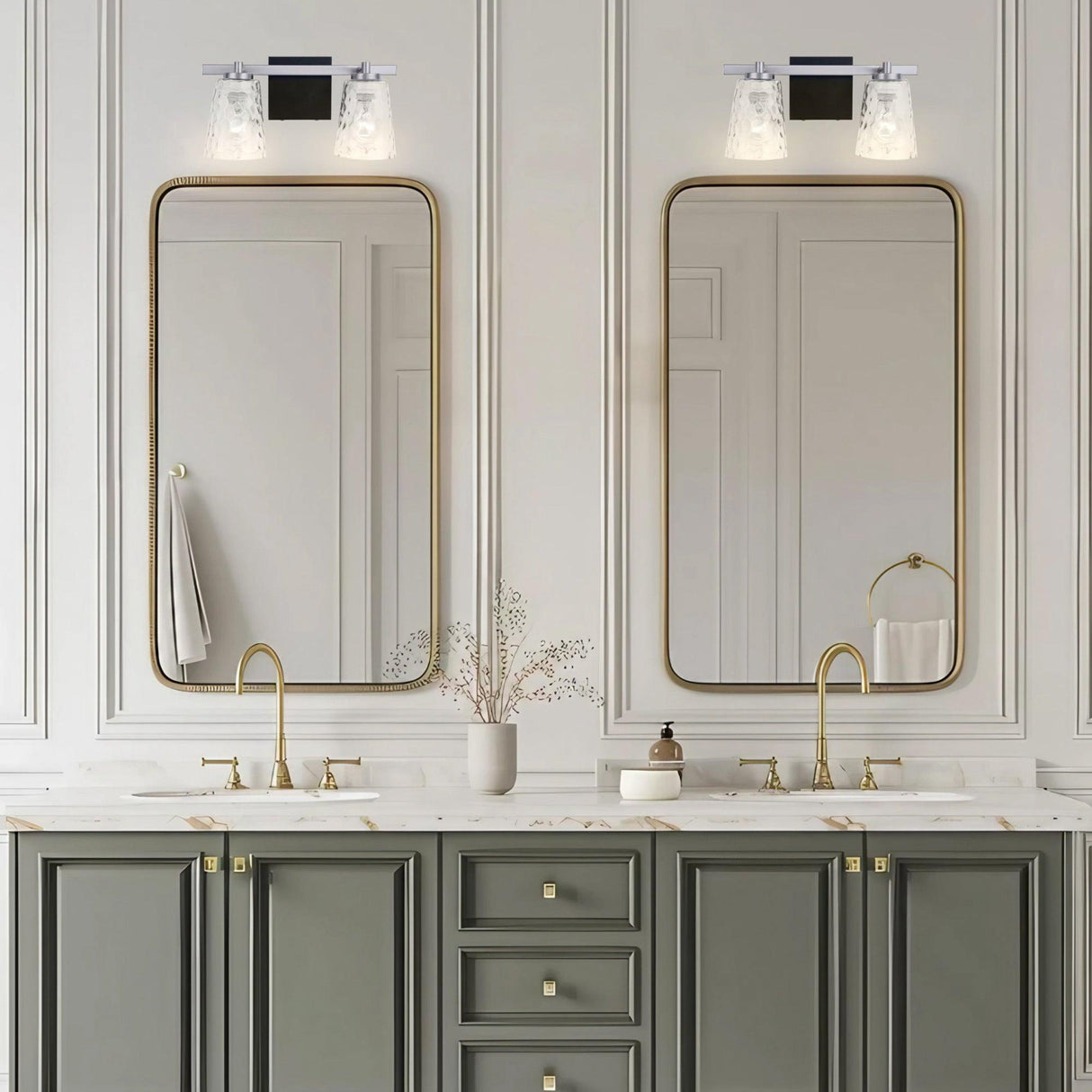 Radiance Modern 2-Light Dimmable Vanity Light