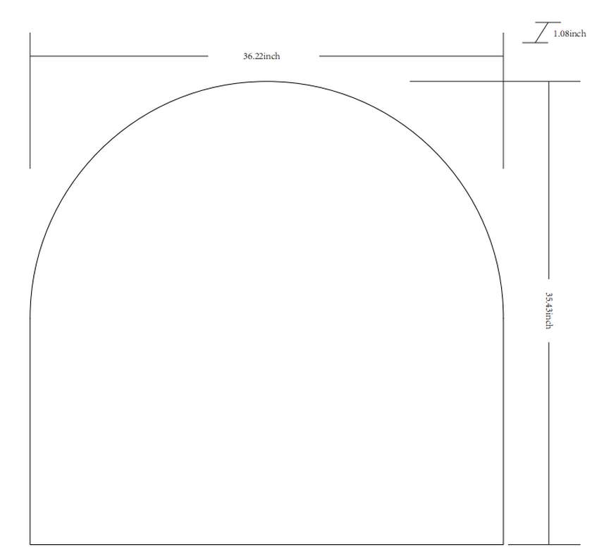 Yumi Modern Black Wall Mirror