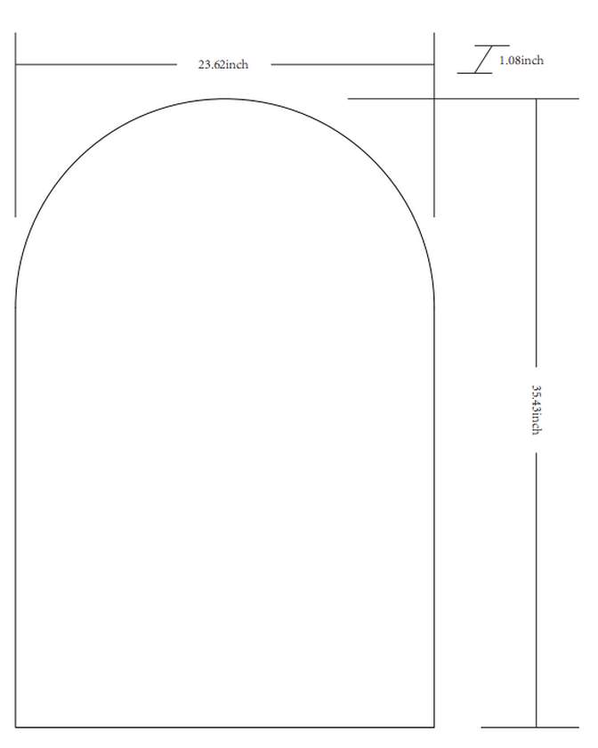 Yumi Modern Metallic Silver Wall Mirror