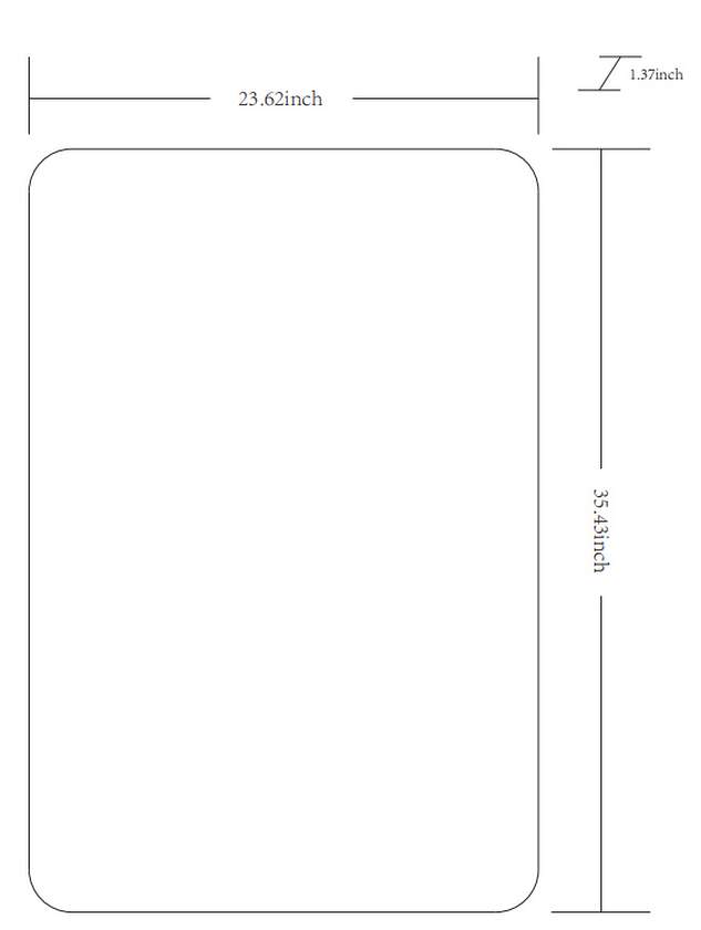 Renna Modern Gold Wall Mirror