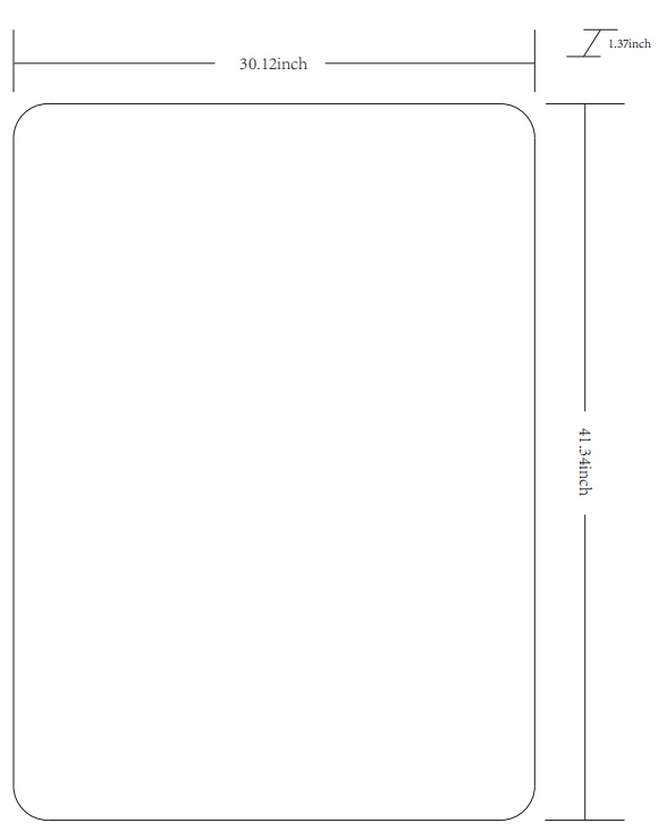 Renna Modern Metallic Silver Wall Mirror