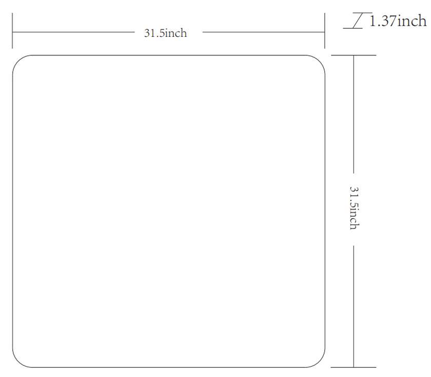 Louvenia Modern Black Wall Mirror