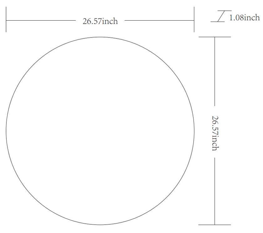 Jarron Modern Black Wall Mirror