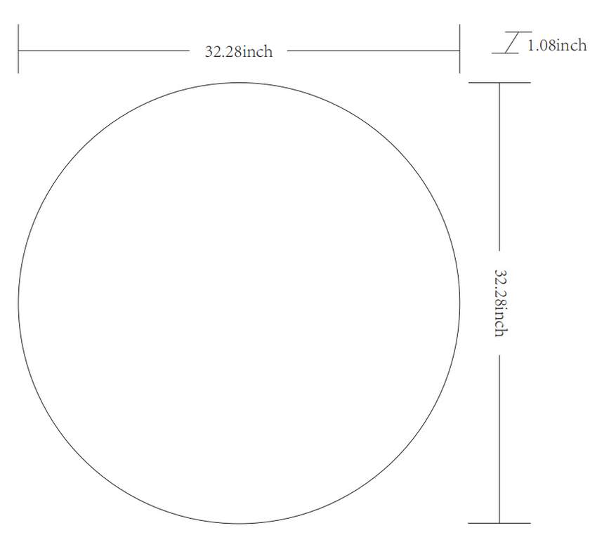 Jarron Modern Gold Wall Mirror