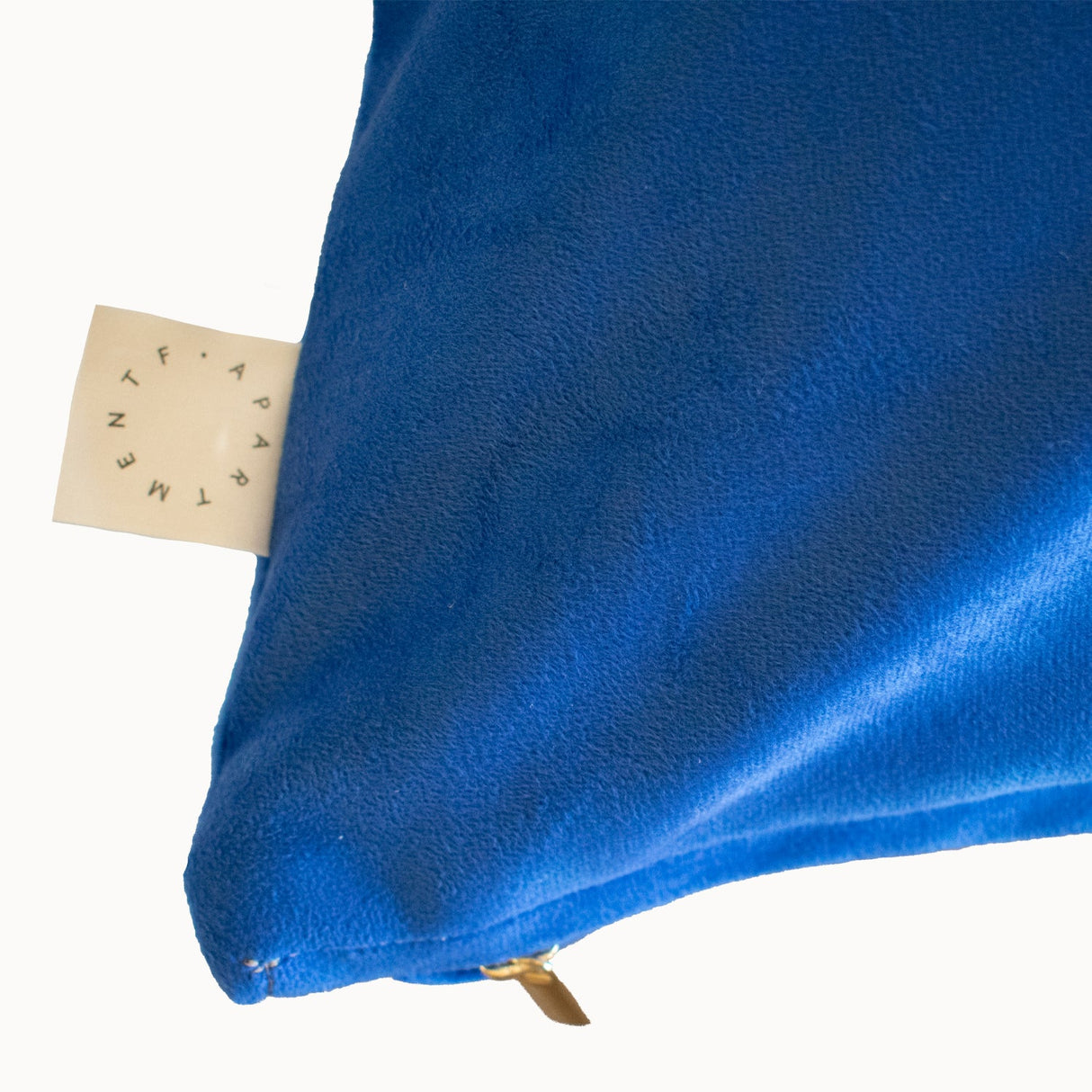 Reversible Blue Velvet Pillow