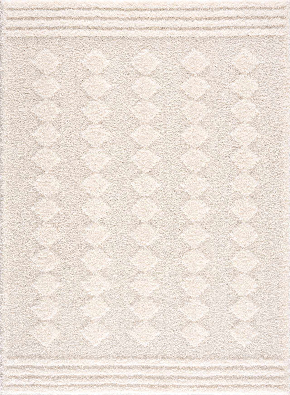 Hija Cream High-Low Area Rug