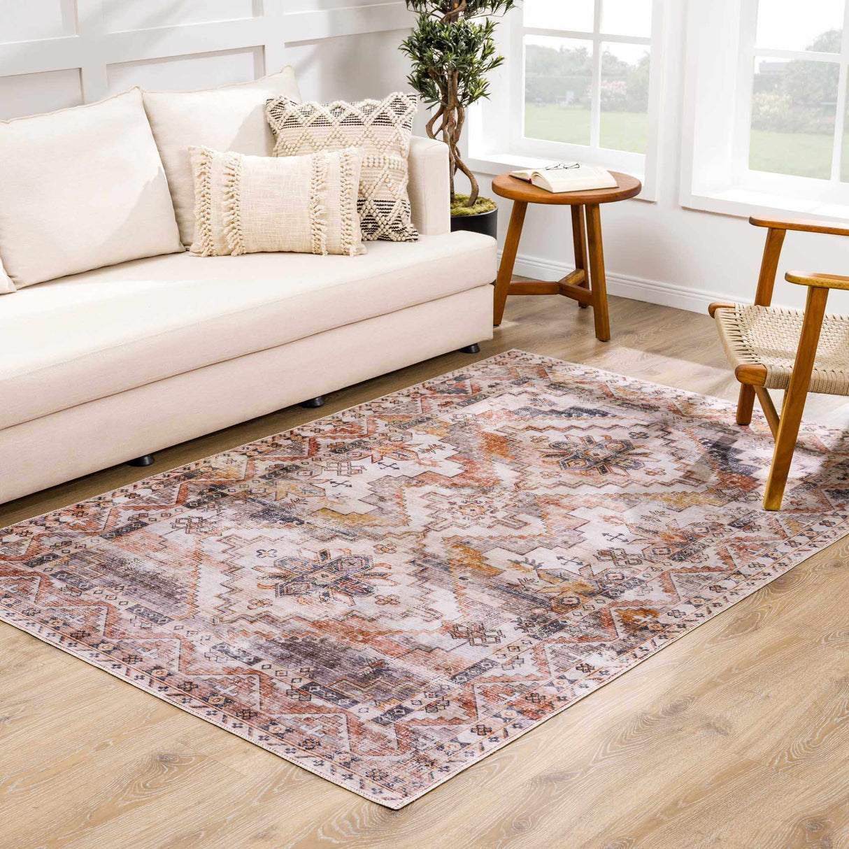 Isugod Washable Area Rug - Clearance