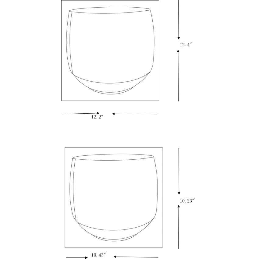 Zlataritsa Taupe Planter