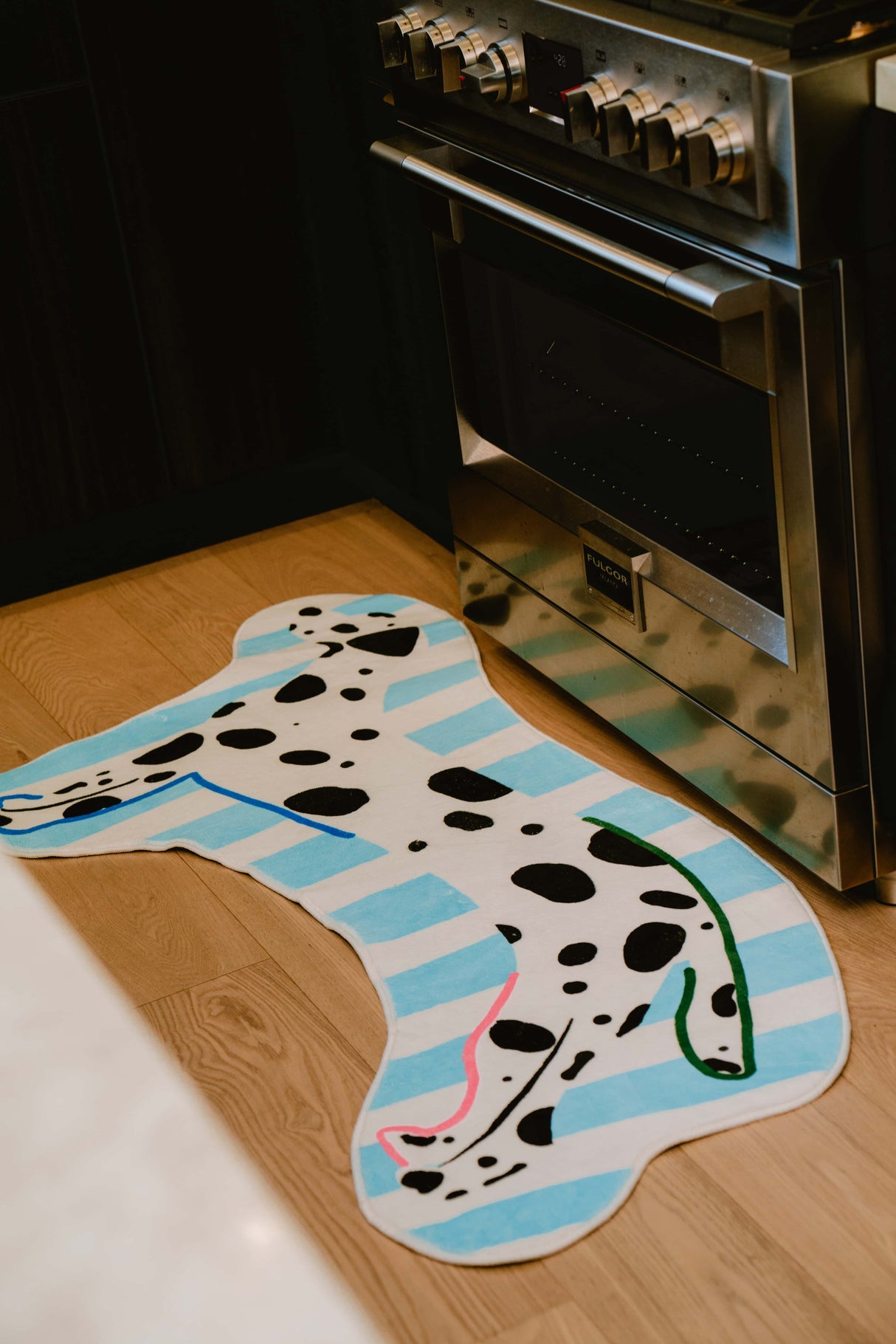 Irregular Shaped Dog Runner Rug by Lu Yang