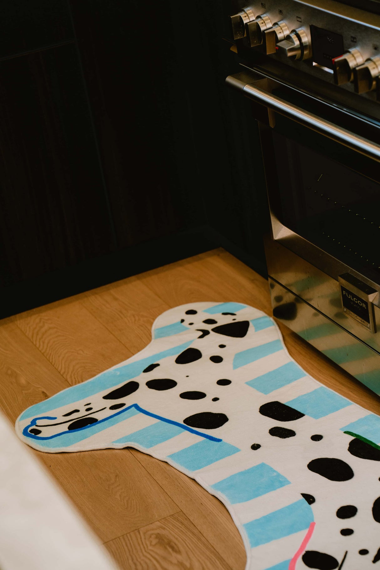 Irregular Shaped Dog Runner Rug by Lu Yang