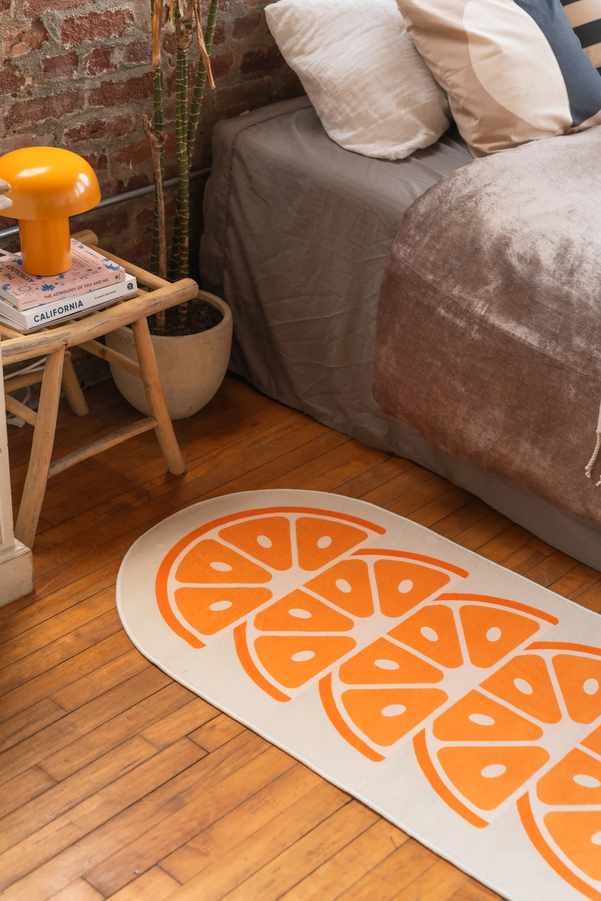 Modern Orange Rug by Johann Banta