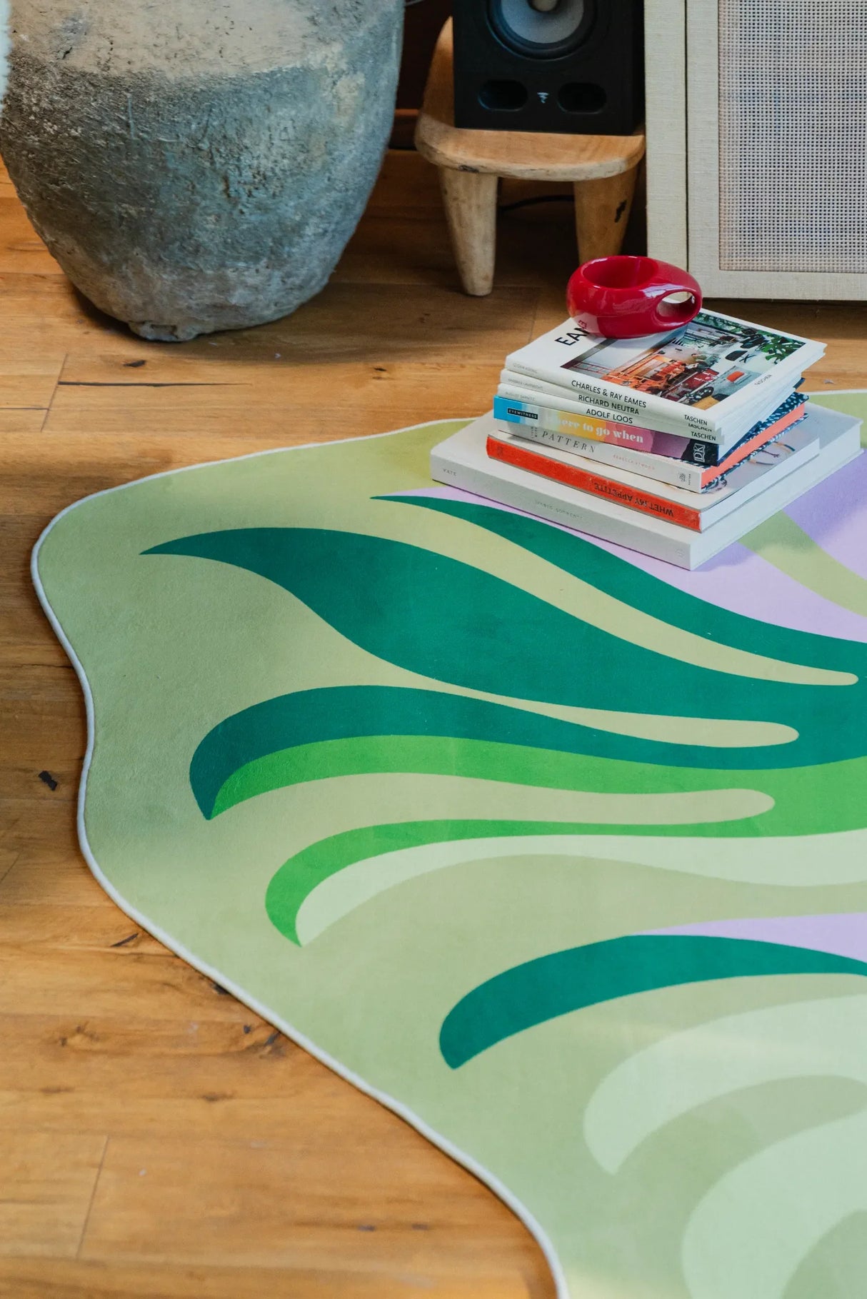 Irregular Botanical Leaves Rug by Maggie Stephenson