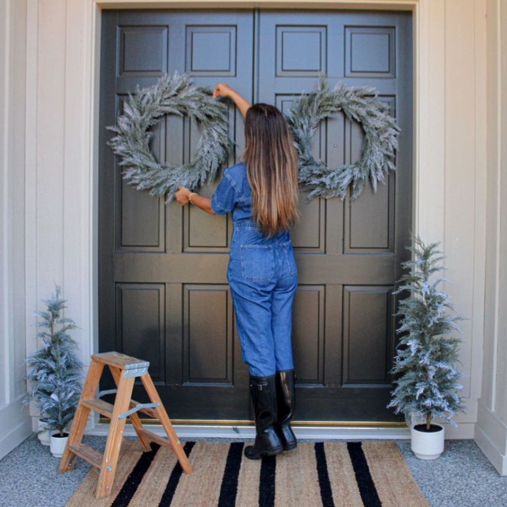 Natural and Black Striped Jute Rug