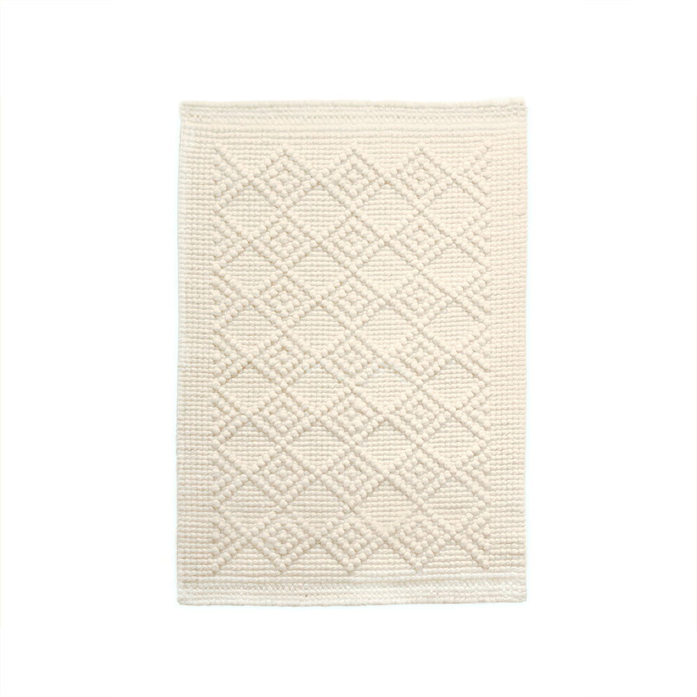Natural Sisal & Wool Diamond Loop Rug