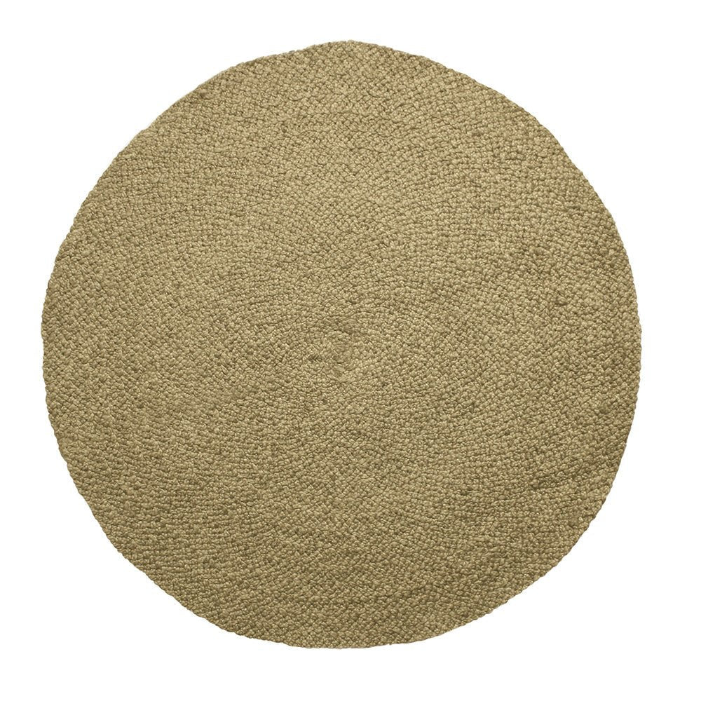 Natural Round Braided Jute Rug