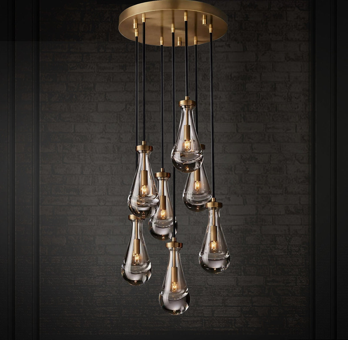 Raindrop Linear Chandelier