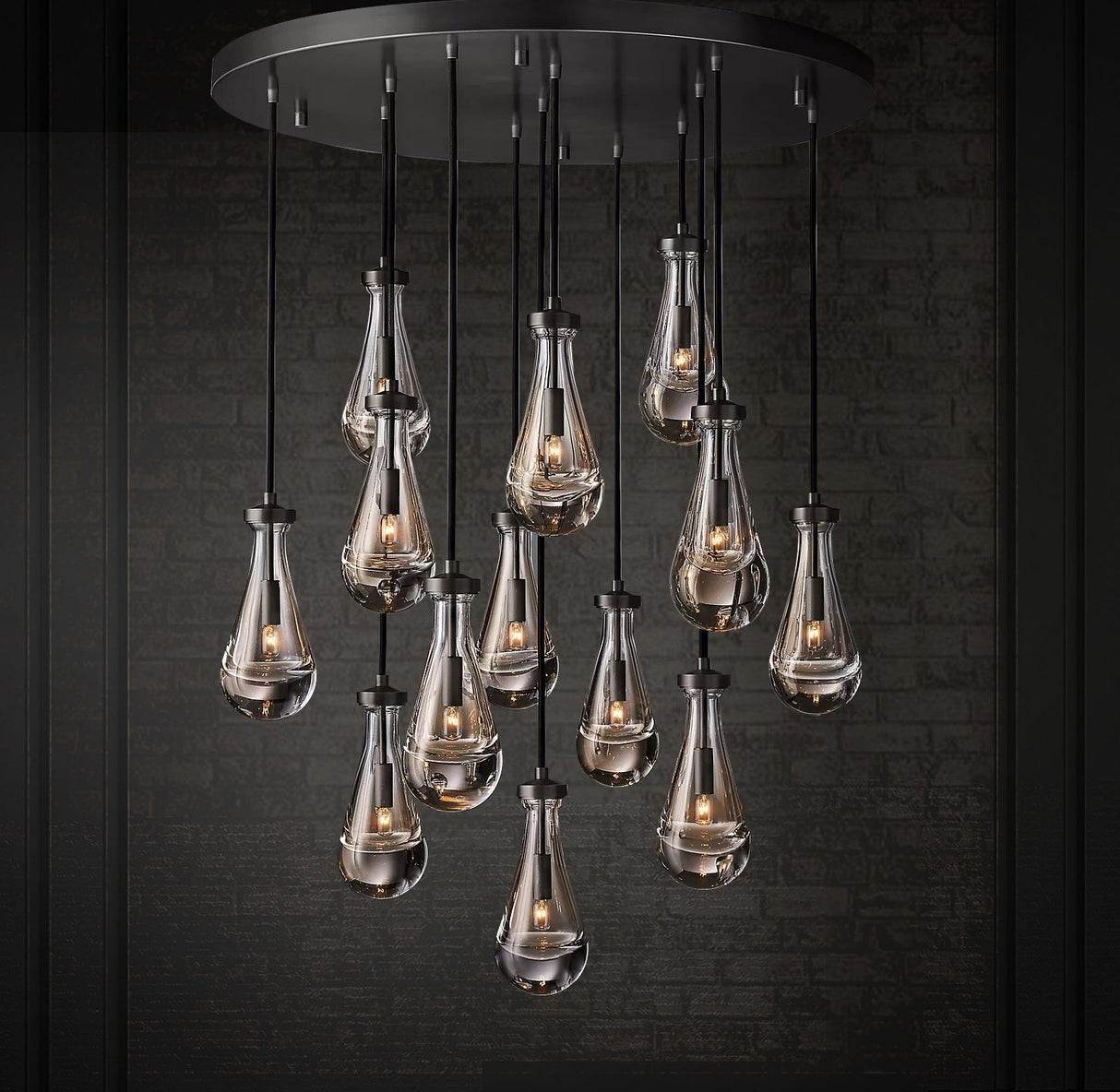 Raindrop Linear Chandelier