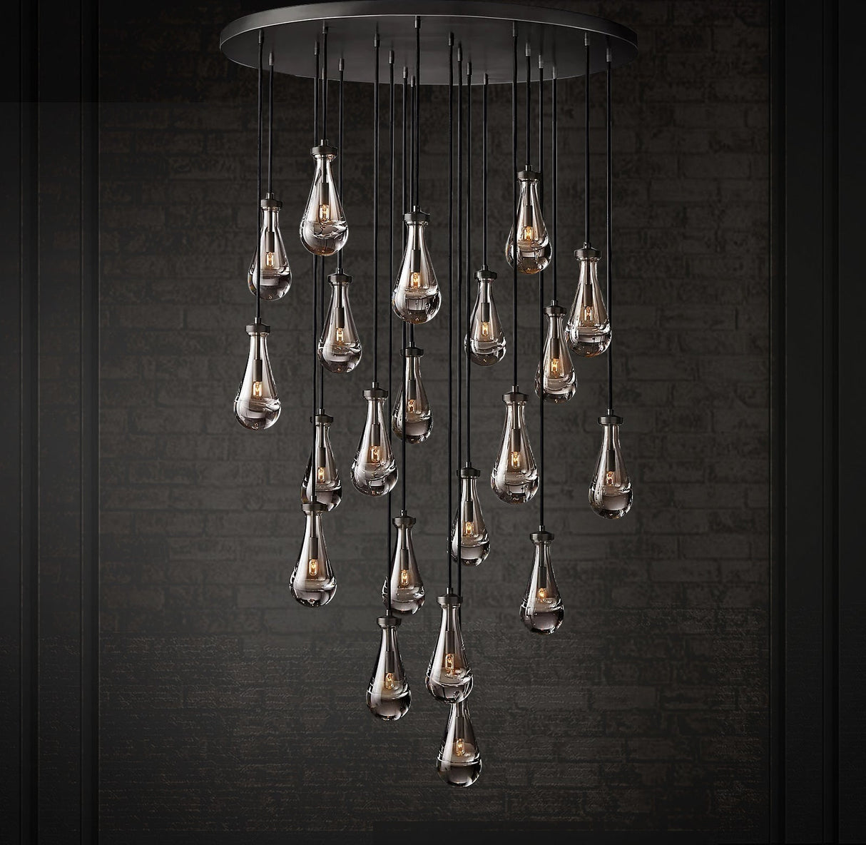 Raindrop Linear Chandelier
