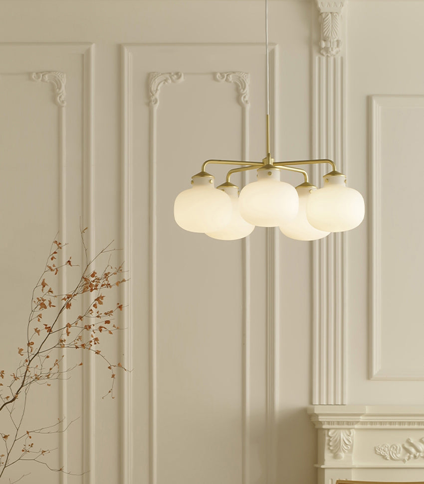 Raito Glass Globe Pendant Chandelier