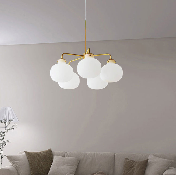 Raito Glass Globe Pendant Chandelier