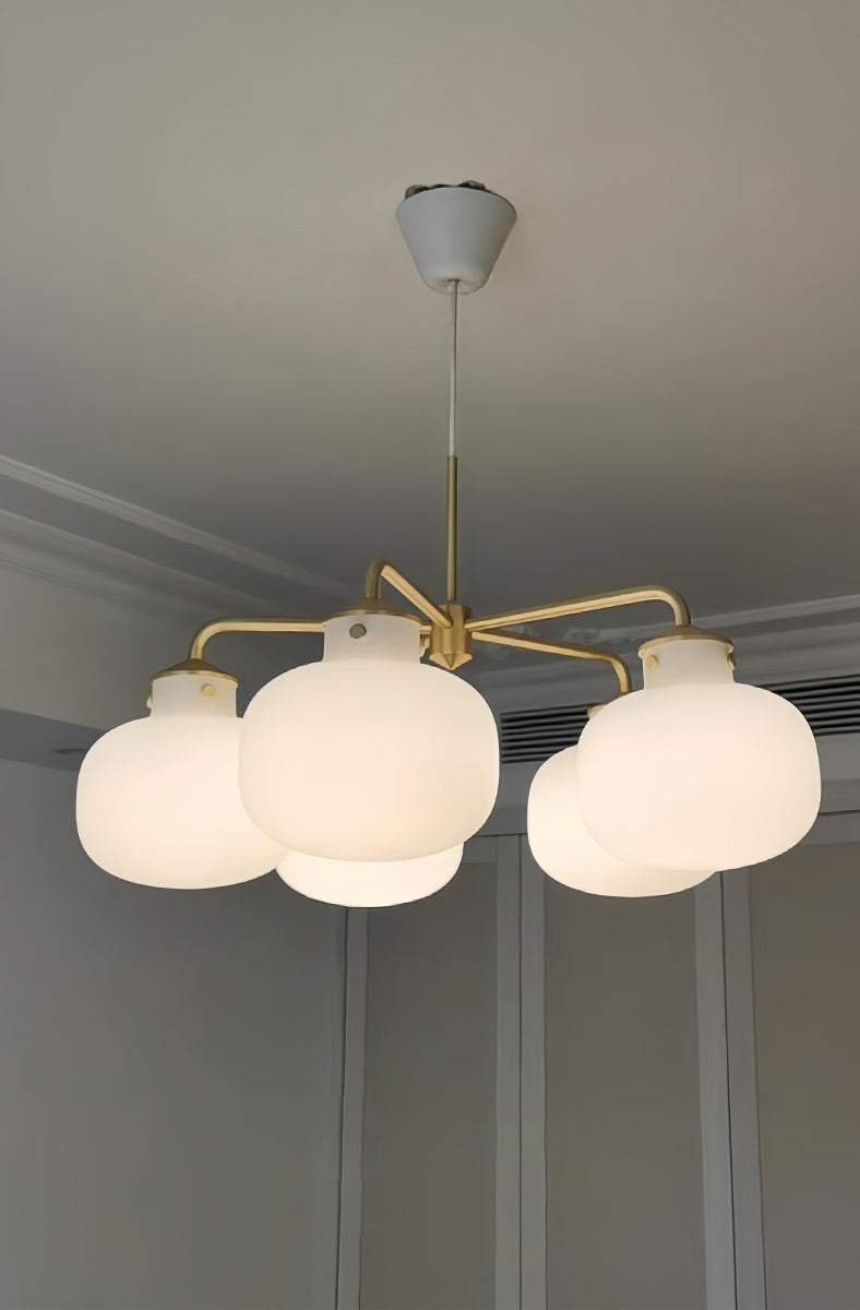 Raito Glass Globe Pendant Chandelier