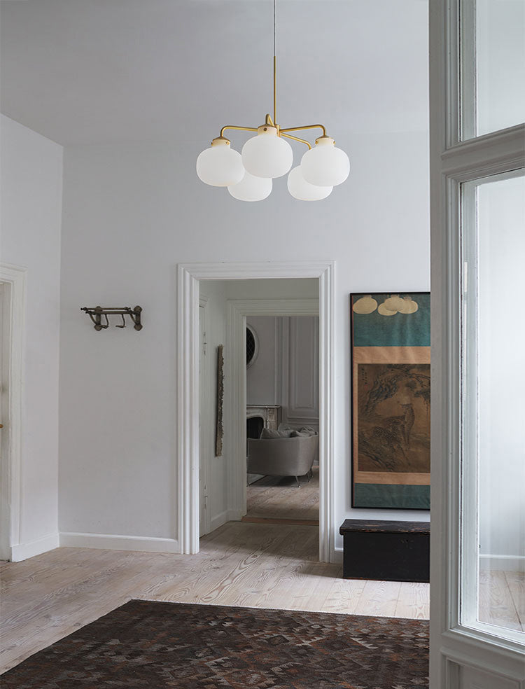 Raito Glass Globe Pendant Chandelier