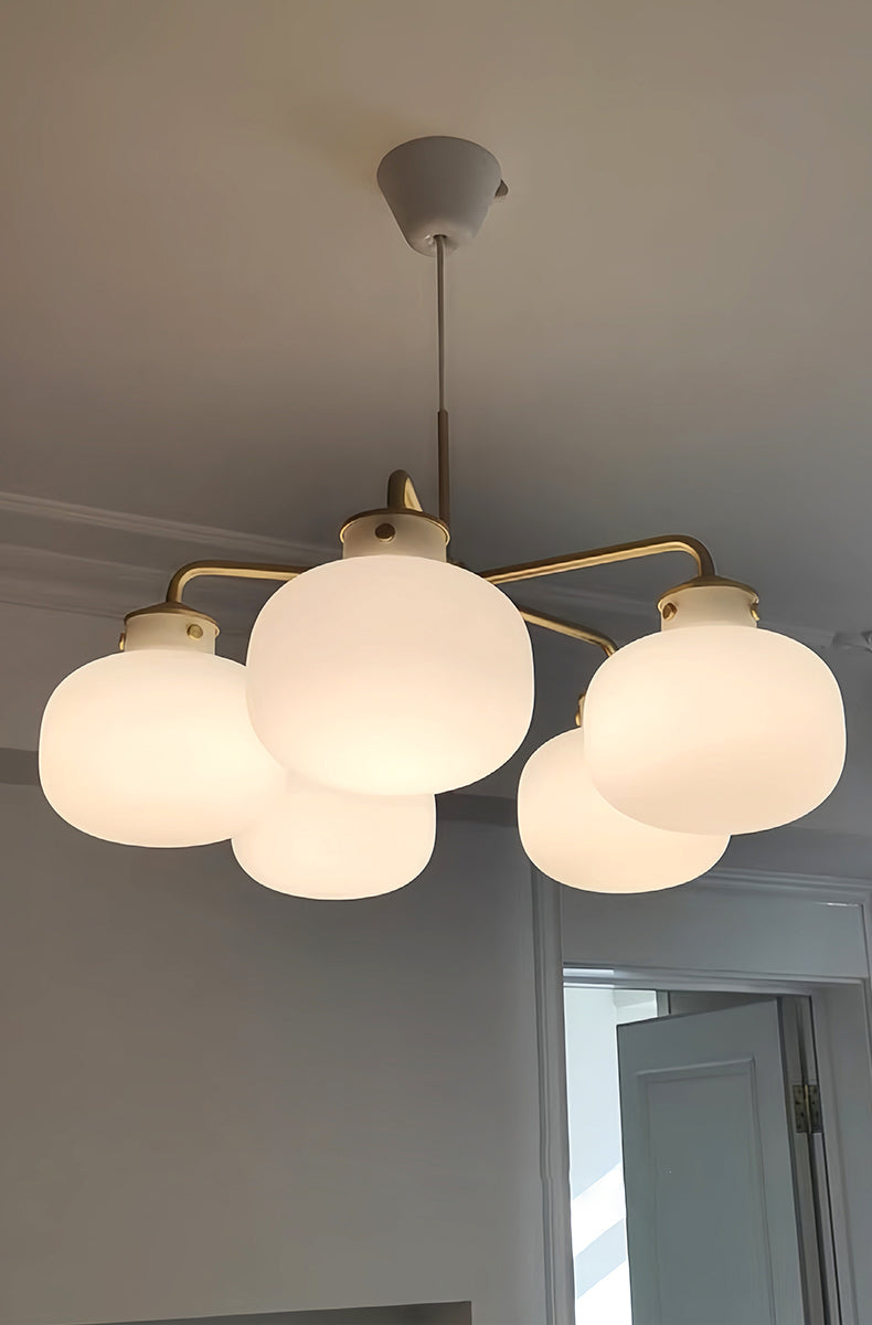 Raito Glass Globe Pendant Chandelier