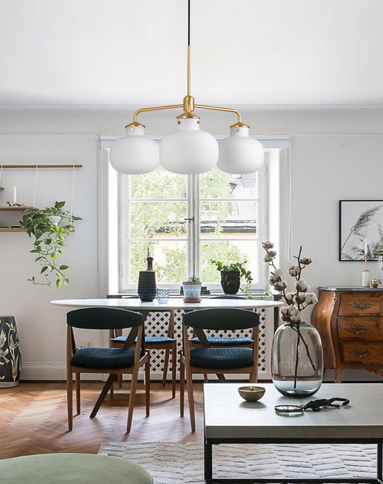 Raito Glass Globe Pendant Chandelier