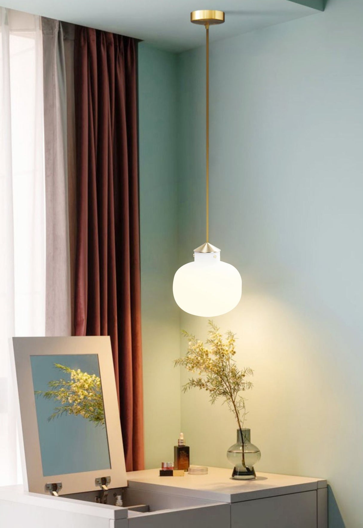 Raito Glass Globe Pendant Light