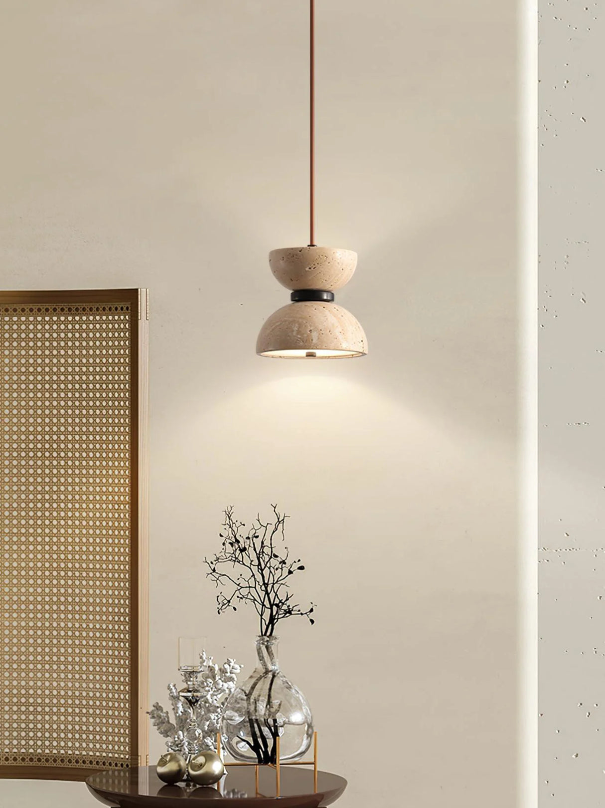 Randolf Travertine Pendant Lamp