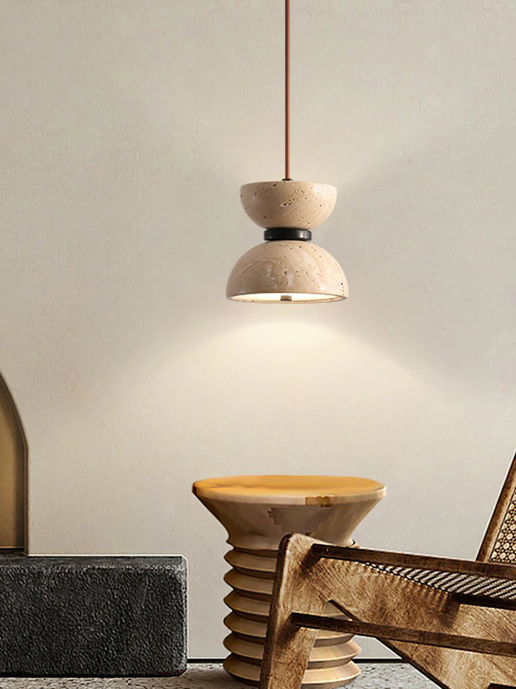 Randolf Travertine Pendant Lamp