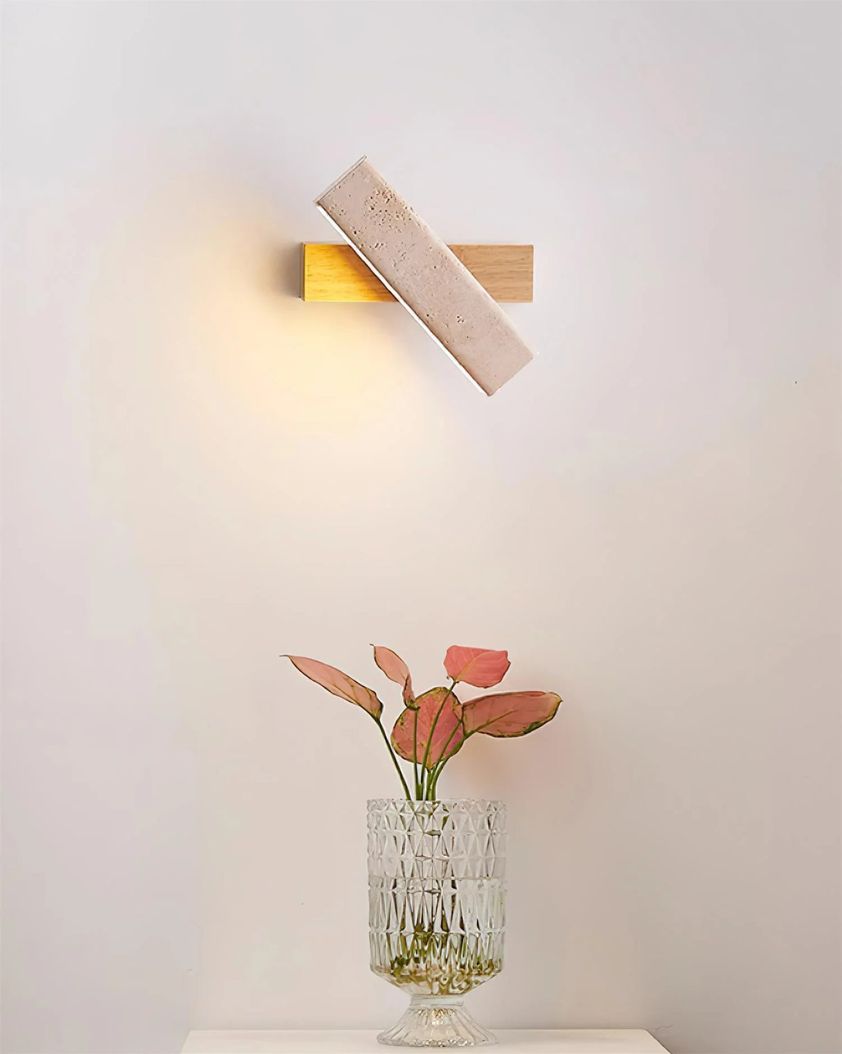 Rectangle Tonya Travertine Wall Lamp