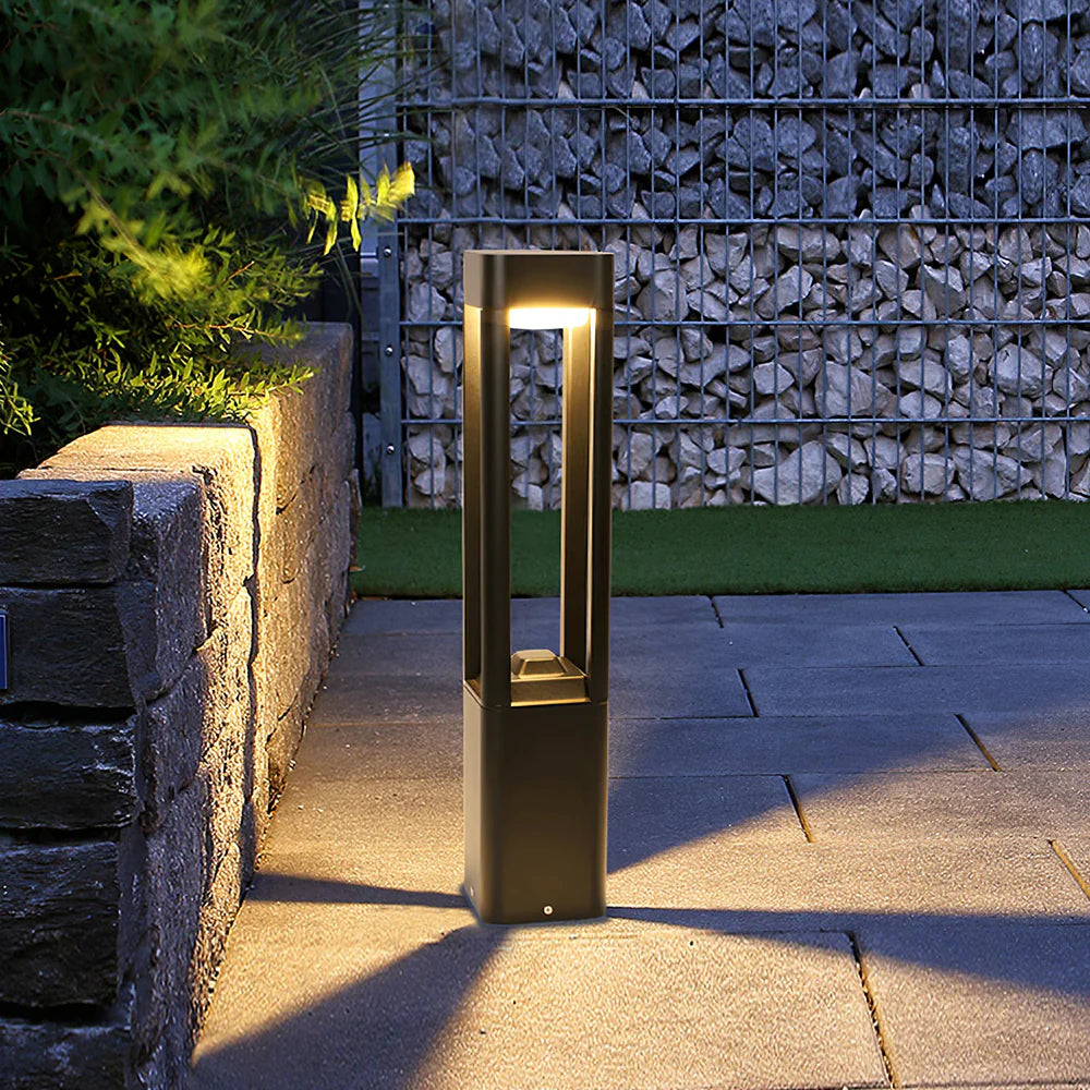 Rectangular Column Strip Shape Outdoor Light
