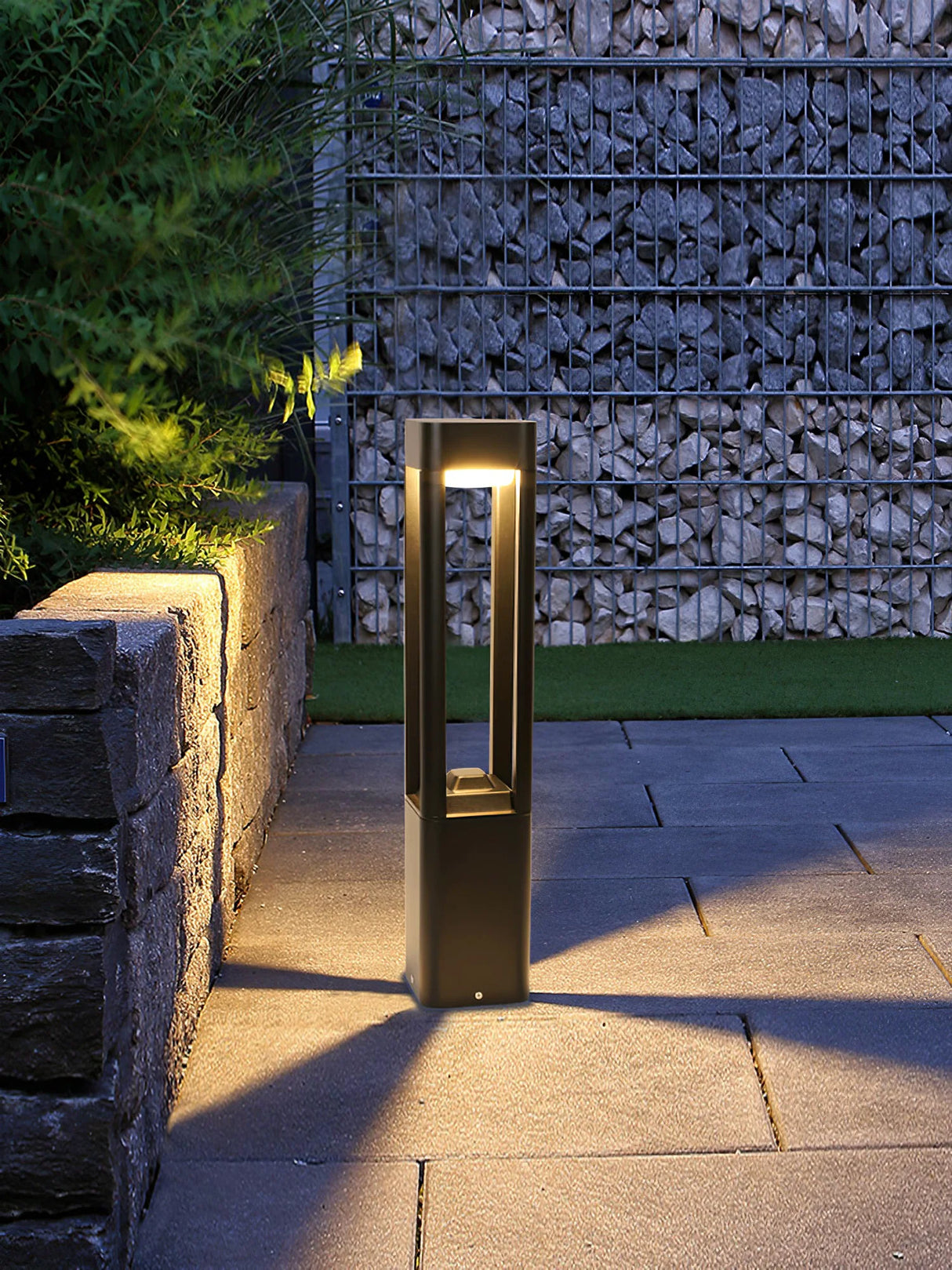 Rectangular Column Strip Shape Outdoor Light