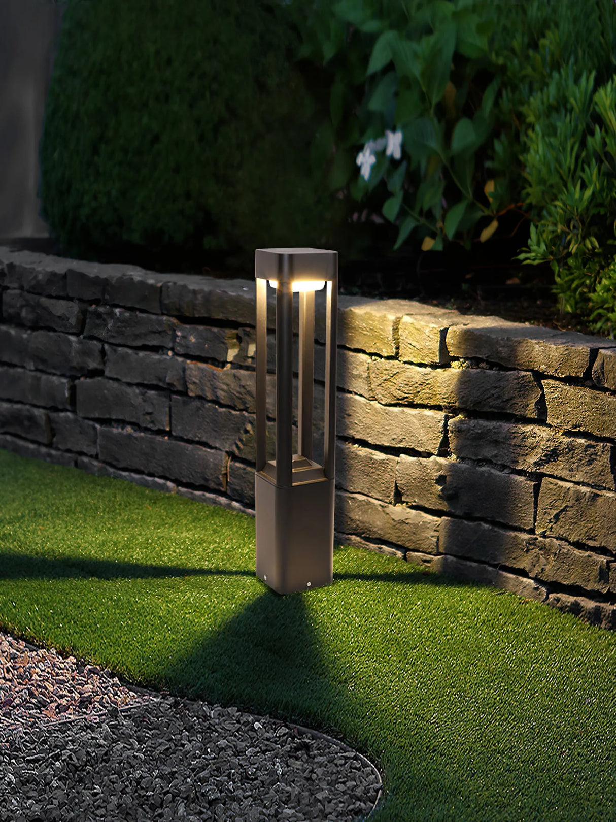 Rectangular Column Strip Shape Outdoor Light