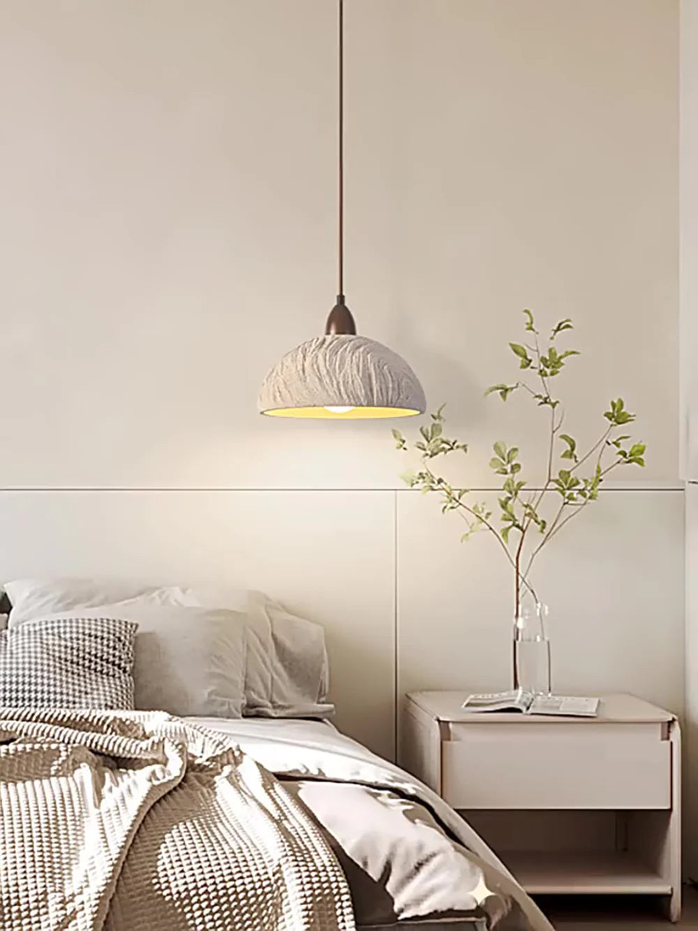 Retro Cement Round Pendant Lamp