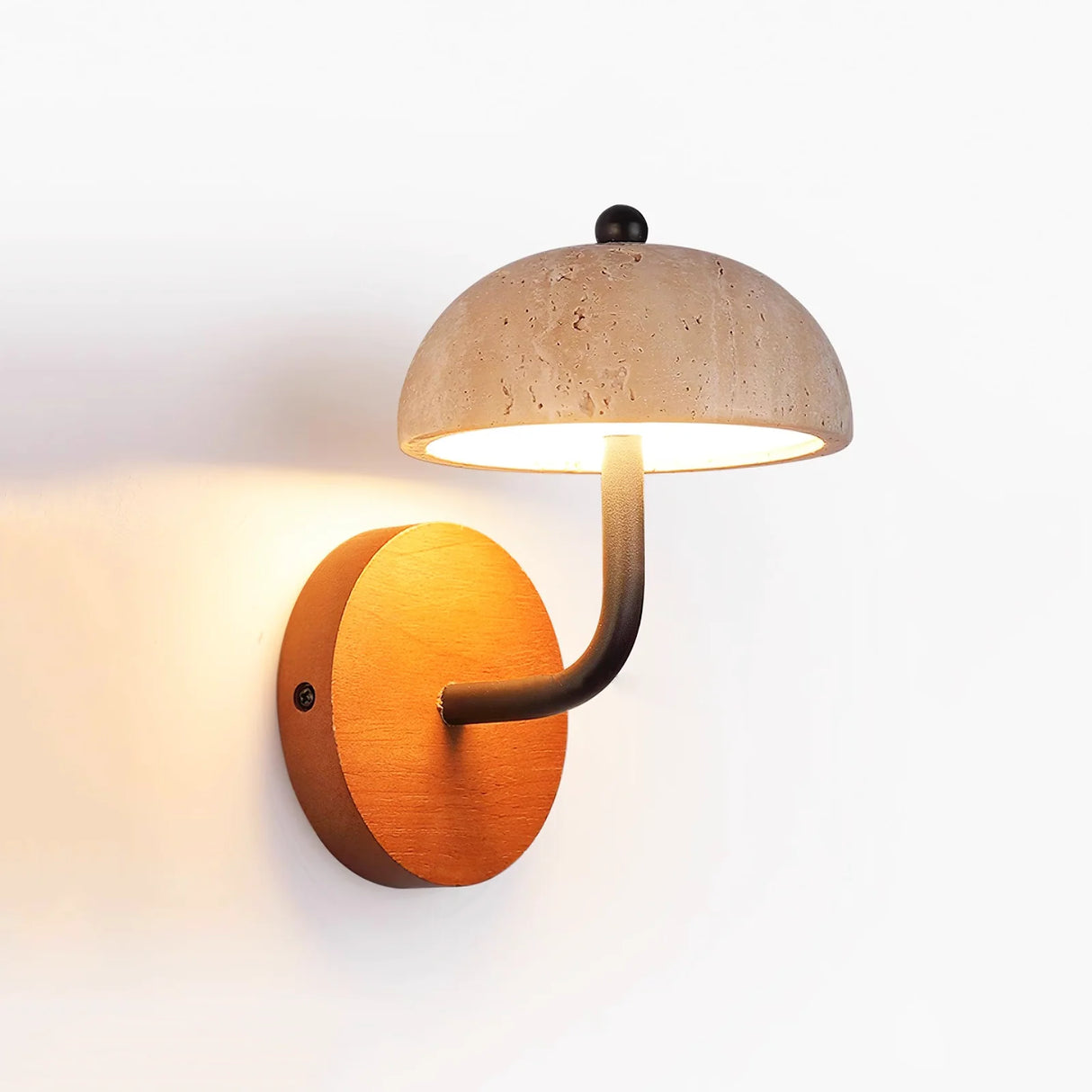 Reverse Travertine Wall Light