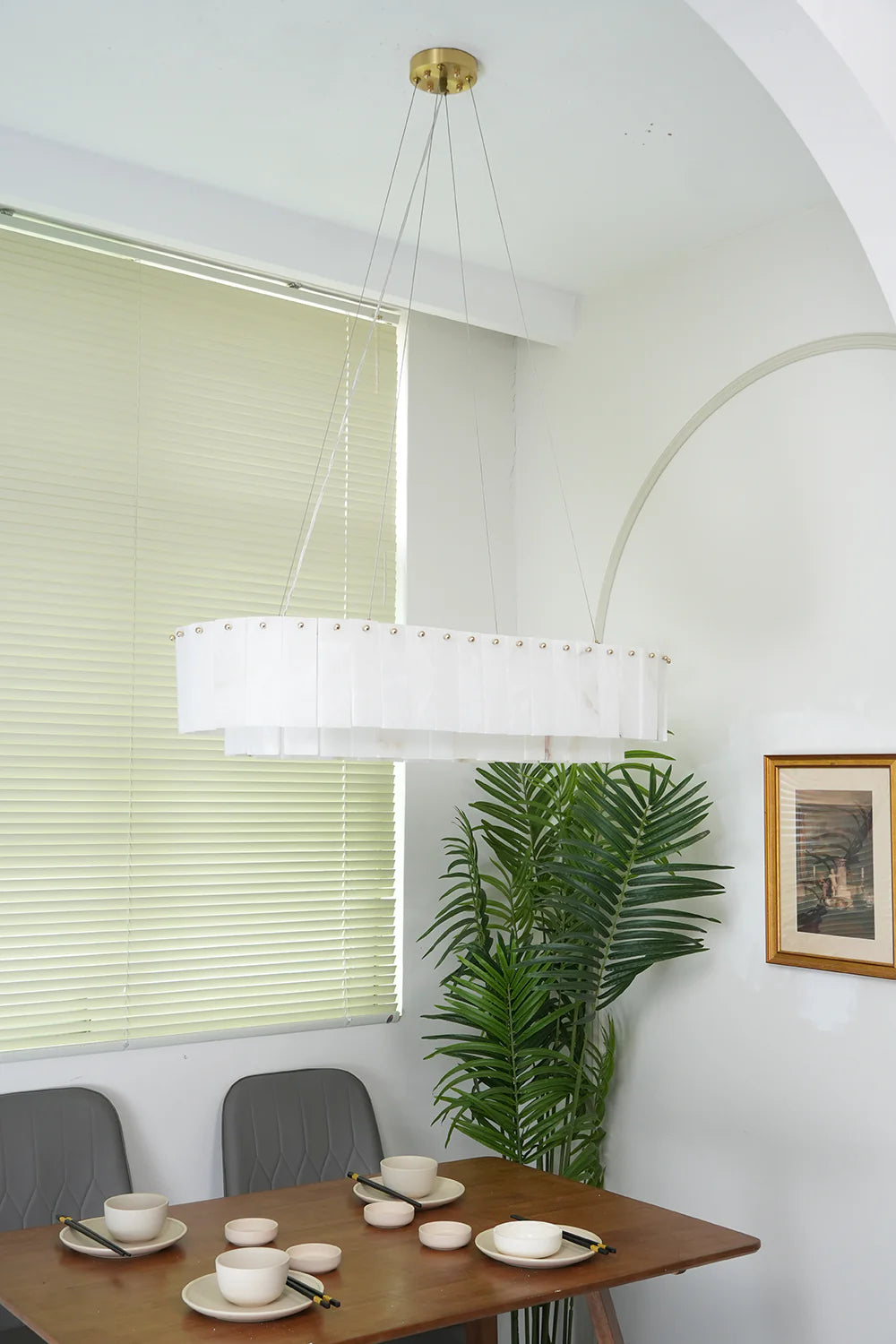 Rock Alabaster Chandelier