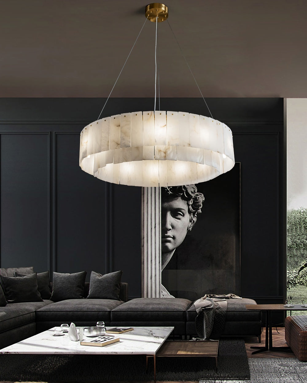 Rock Alabaster Chandelier