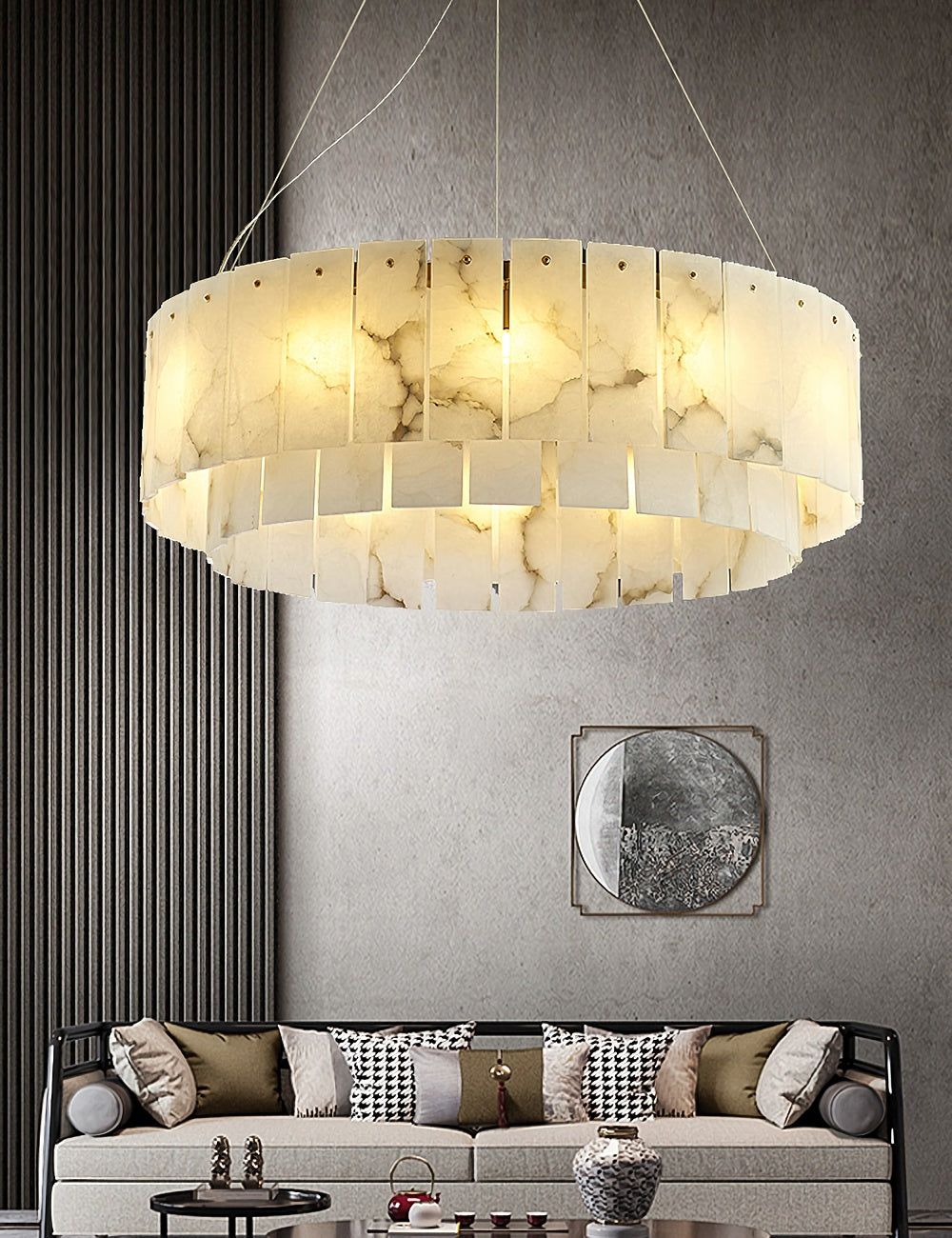 Rock Alabaster Chandelier