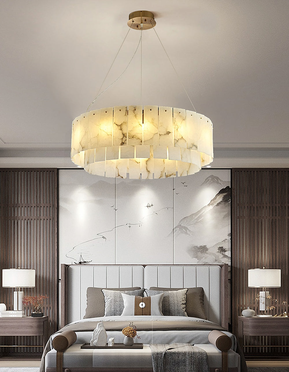 Rock Alabaster Chandelier