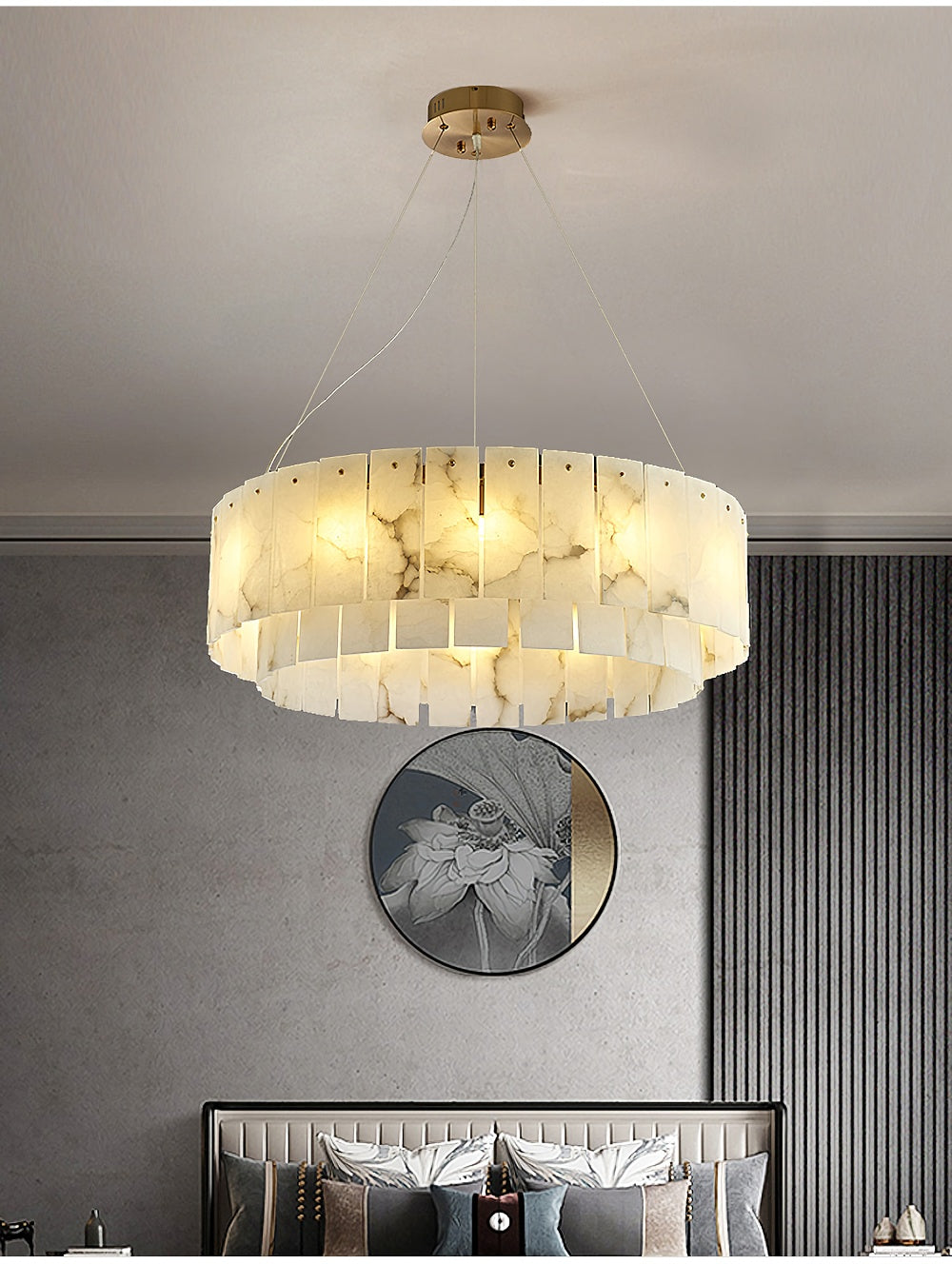 Rock Alabaster Chandelier