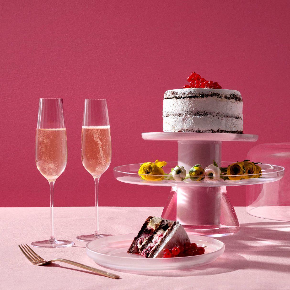 Bloom Cake Stand with Dome