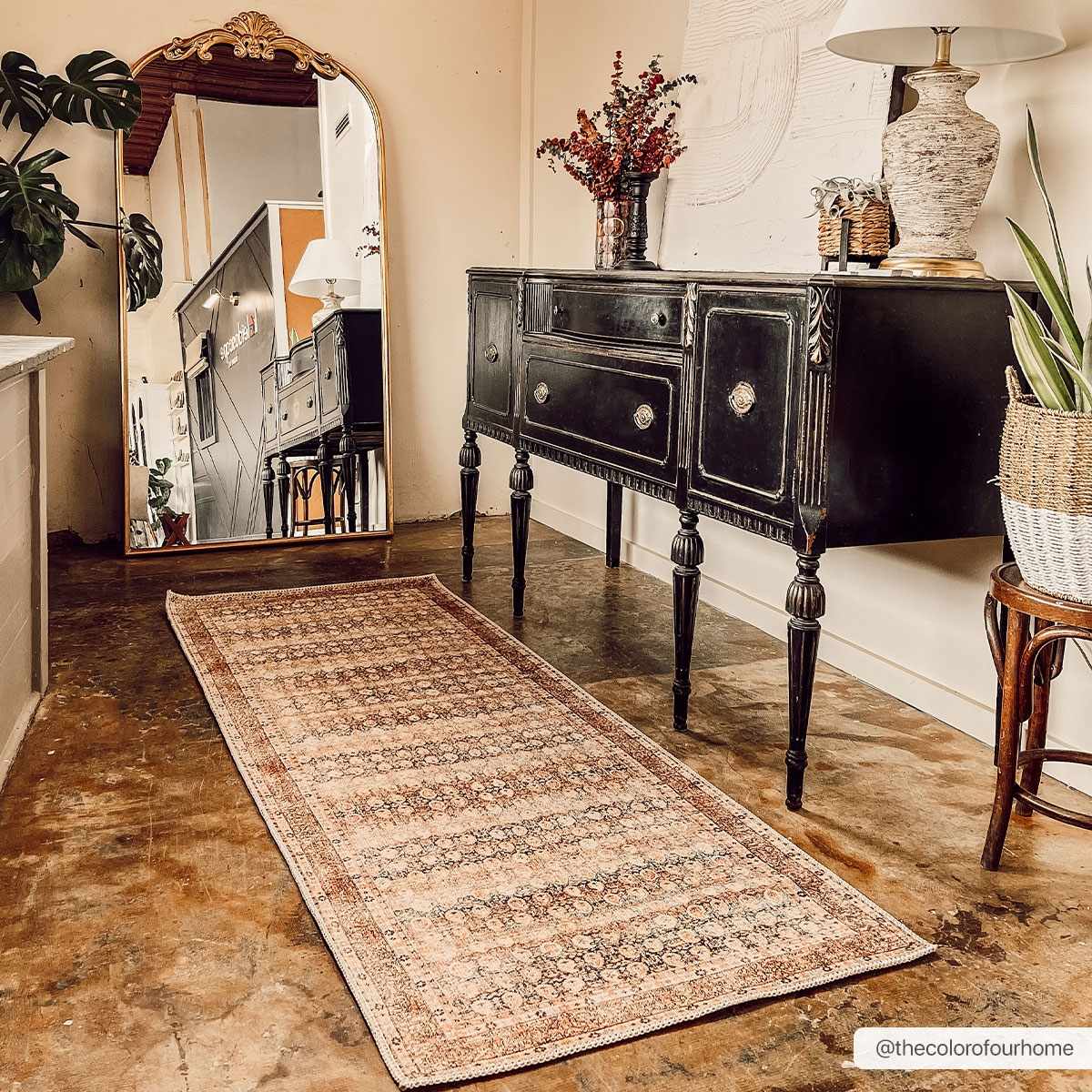 Maligaya Distressed Washable Rug - Clearance