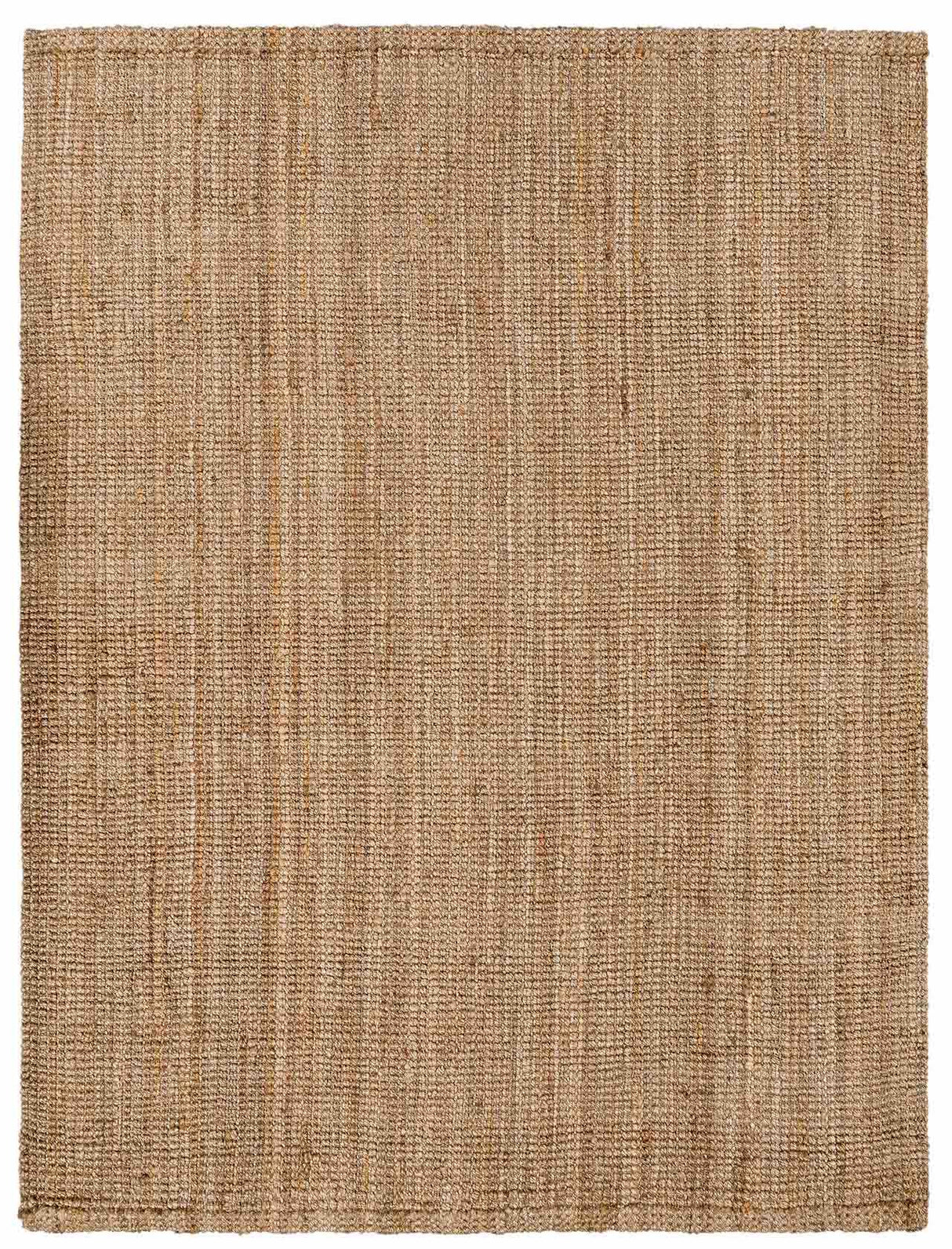 Ambel Chocolate Brown Camel Jute Area Rug