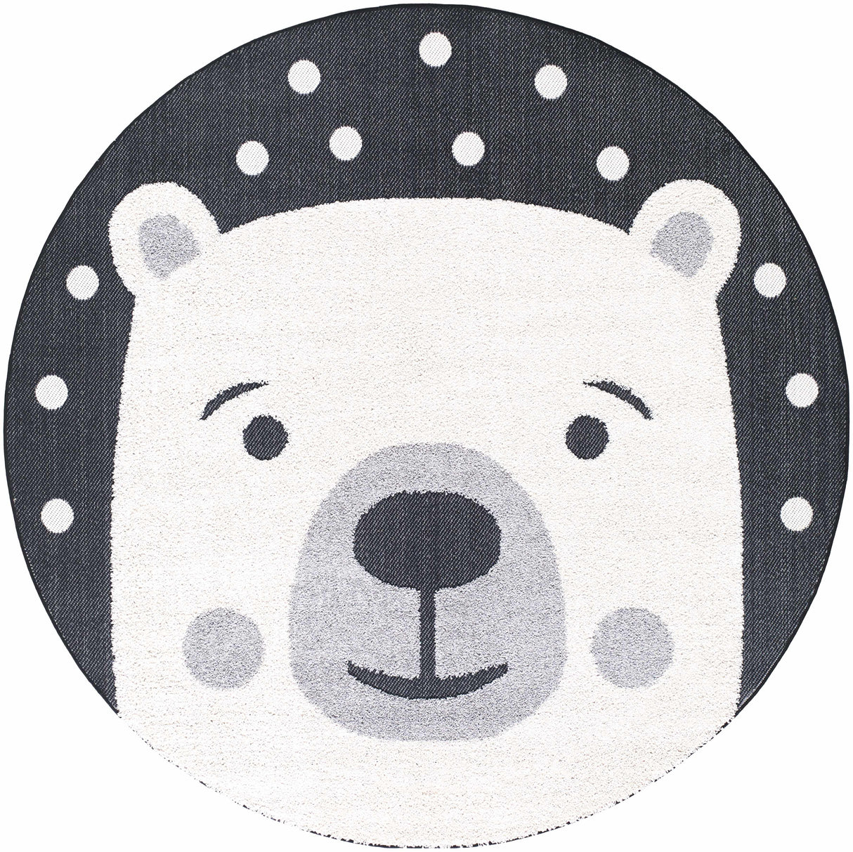 Kids Bear Animal Print Nursery Area Rug - Clearance