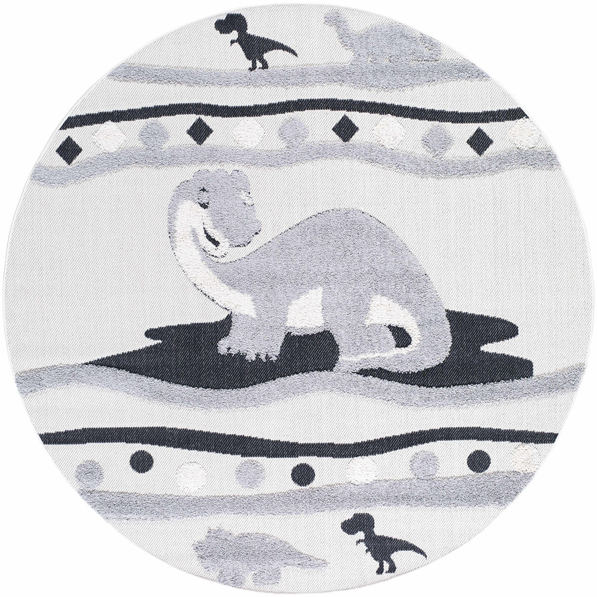 Kids Dinosaur Animal Print Nursery Area Rug - Clearance